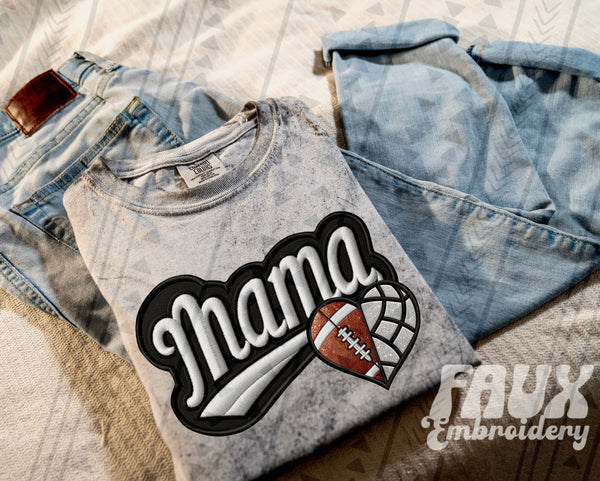 Mama Varsity Themed Heart (Adult)
