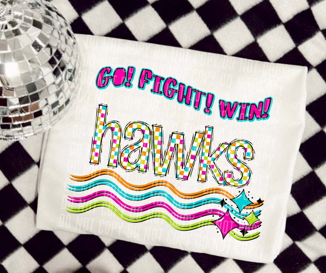 Go Fight Win Neon Hawks (Adult)