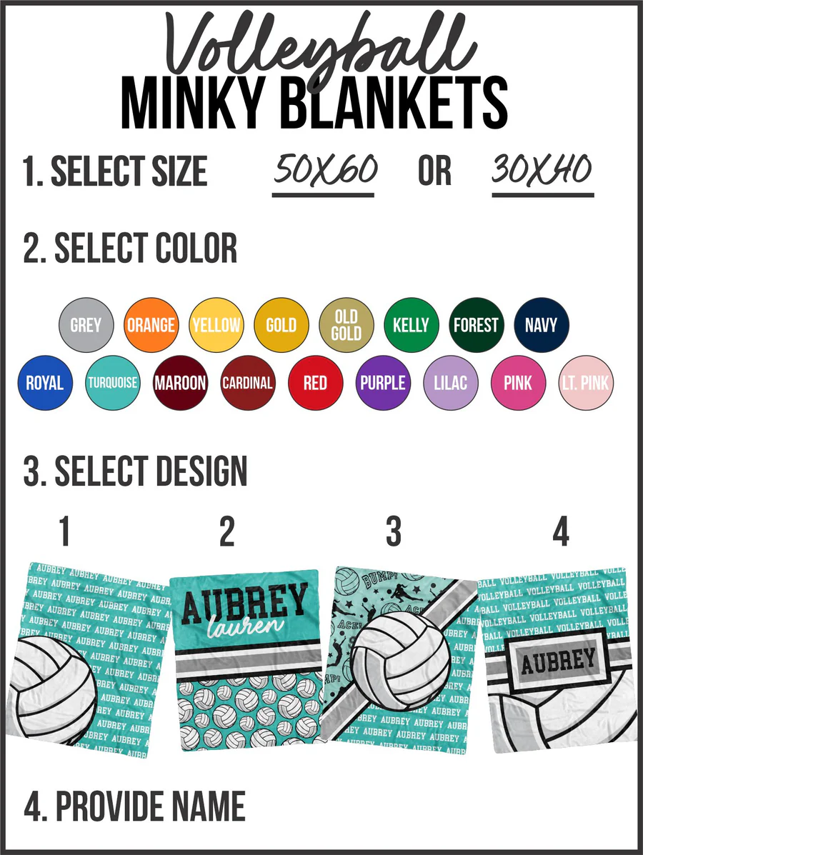 Volleyball Custom Minky Blanket