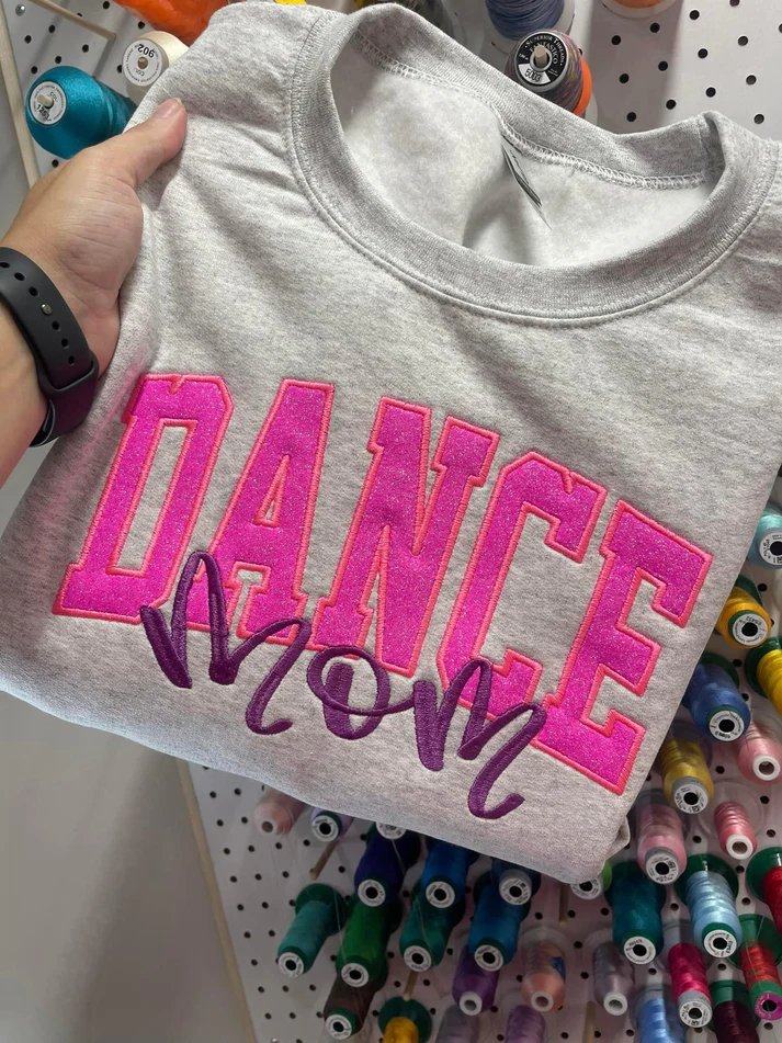 Embroidered Sports Mom Tees & Crew