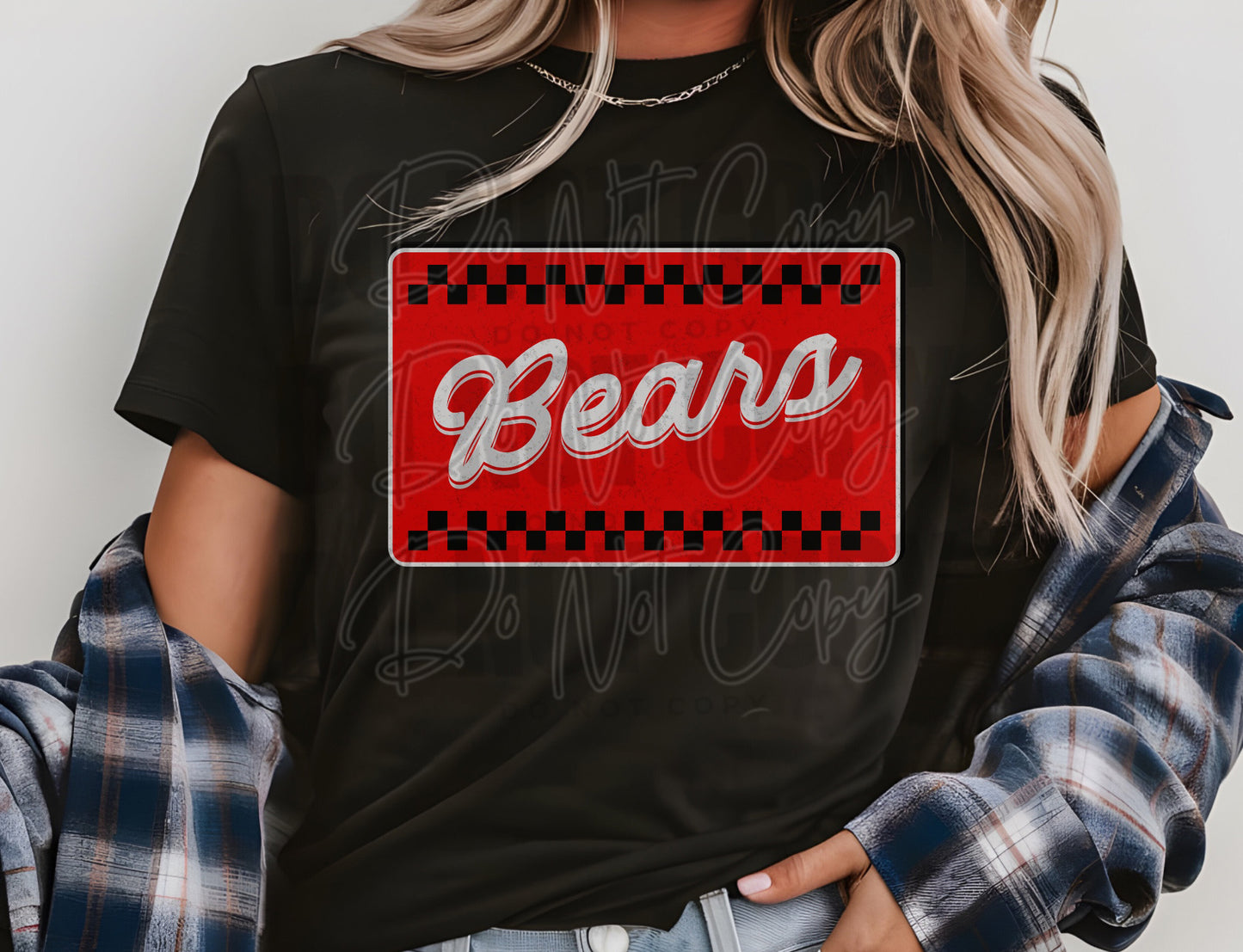 Mascot Box Label - Bears (Adult)