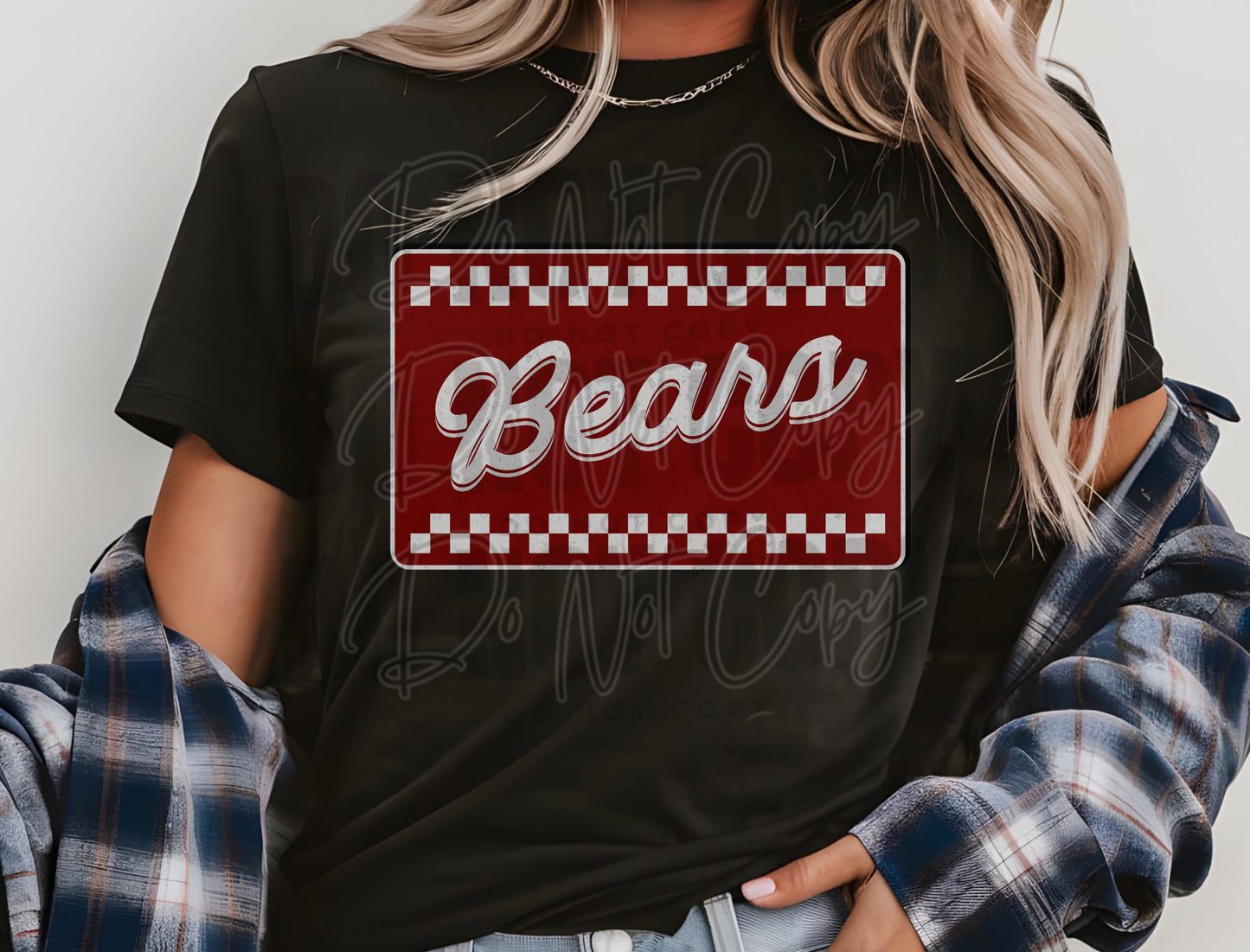 Mascot Box Label - Bears (Adult)