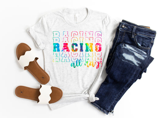 Racing all day - Tie Dye (Youth)