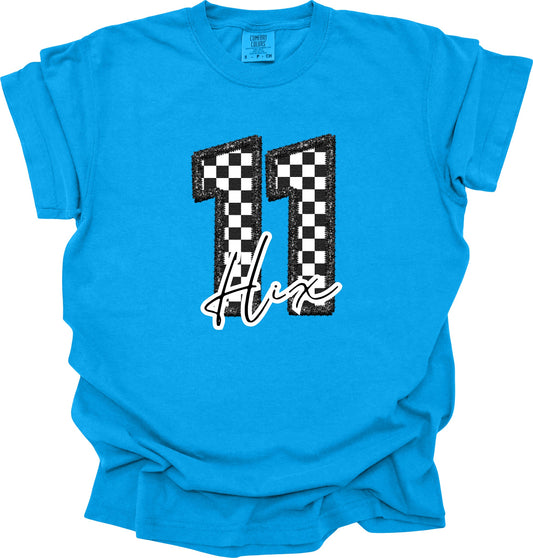 Checkered Number with Signature (Youth)