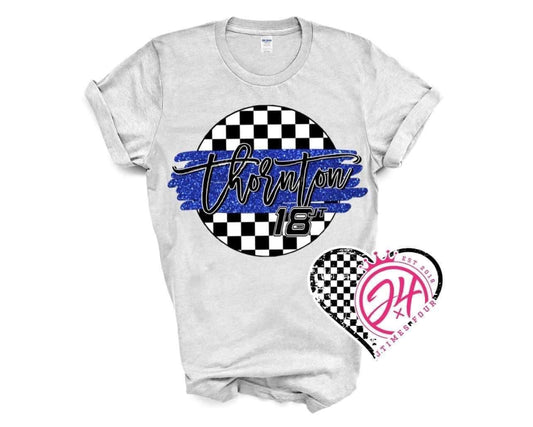 Semi Custom Glitter Circle Design (Youth)