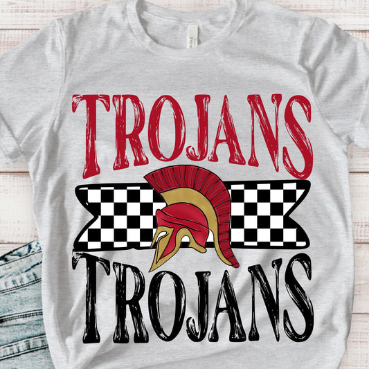 CUSTOM Mascot Checkered Banner (Adult)