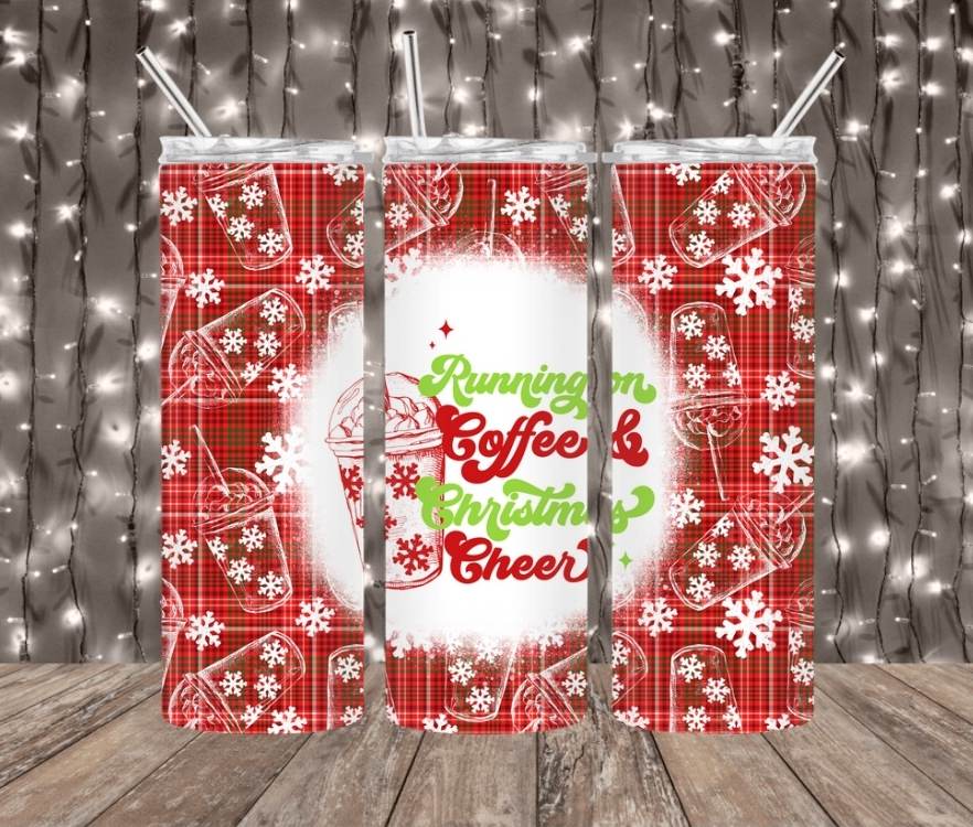 I run on Coffee & Christmas Cheer Tumbler