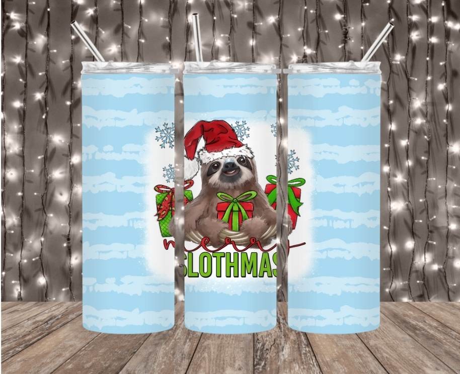 Merry Slothmas Big Tumbler